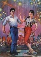painting of a couple on a dancefloor