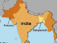 Map of India in 1971
