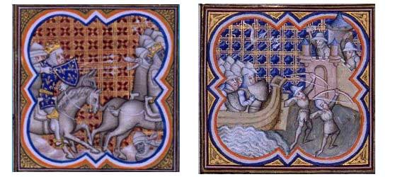 Battles between moors and Christians in the Middle Ages