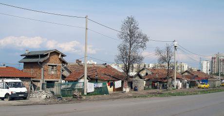 A Roma ghetto in Bulgaria. Ukraine&#39;s GDP per capita is half of Bulgaria&#39;s.