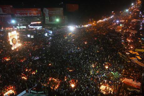 Shahbag movement protest in 2013.