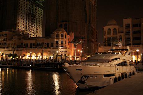 Luxury yachts, The Pearl, Doha. Demotix/Tom Morgan. All rights reserved.