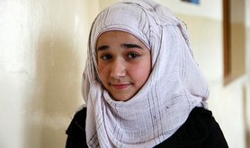 Syrian refugee girl in Lebanon