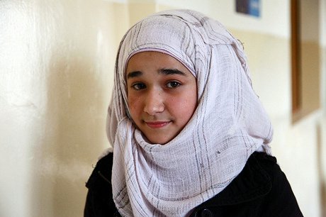 Syrian refugee girl in Lebanon