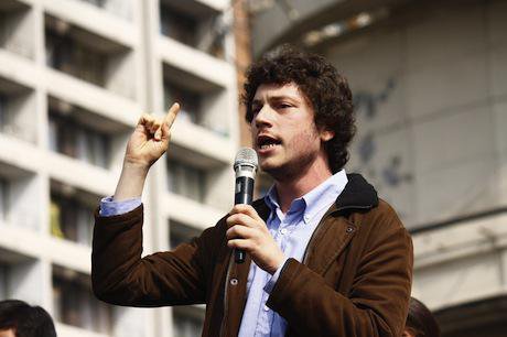Noam Titelman, Chile student protest leader. Demotix/Mario Tellez. All rights reserved.