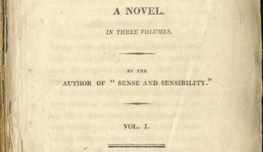 Title page from the first edition of the first volume of Pride and Prejudice, 1813. 