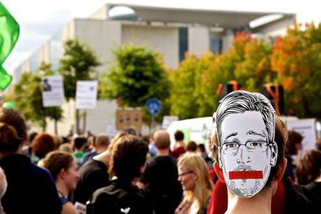 Snowden protest