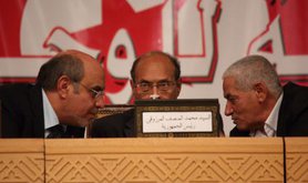 'National dialogue' talk held in Tunis initiated by the UGTT, 2012.Demotix/Chedly Ben Ibrahim. All rights reserved.