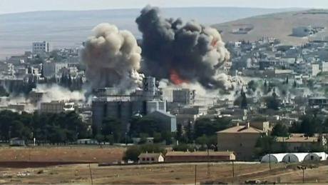 Twin explosion in southeastern Kobane