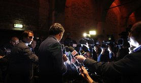 Matteo Renzi, the 38 year old Mayor of Florence, embodies a new generation of Italian politicians. Demotix/Federico Scoppa. All rights reserved.