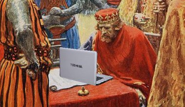 King John Adds a Digital Signature to the Magna Carta.