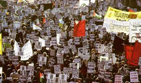 February 15, 2003, antiwar protest, London. 