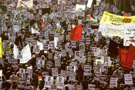 February 15, 2003, antiwar protest, London. 