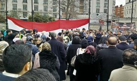 Hands off Yemen protest, April 2015.