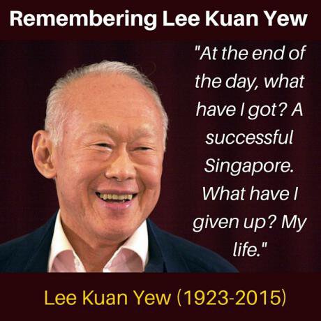 Lee Kuan Yew. 