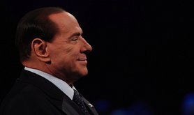 Silvio Berlusconi appears on Italian TV show "Servizio Pubblico". Demotix/Giacomo Quilici. All rights reserved.