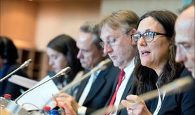 Commissioner Malmström, an unelected official with the European Parliament who is overseeing the TTIP negotiations.