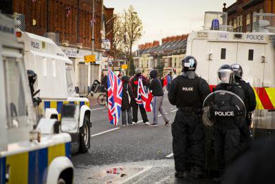 Riots after flag protests, Belfast, 2013. Demotix / Mariusz Smiejek