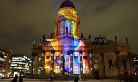 A light show to celebrate 50 years of the Elysée Treaty in Berlin. Demotix/Reynaldo C. Paganelli. All rights reserved.