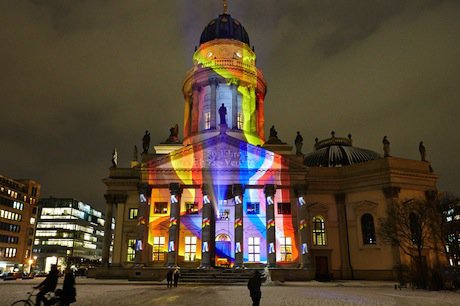A light show to celebrate 50 years of the Elysée Treaty in Berlin. Demotix/Reynaldo C. Paganelli. All rights reserved.