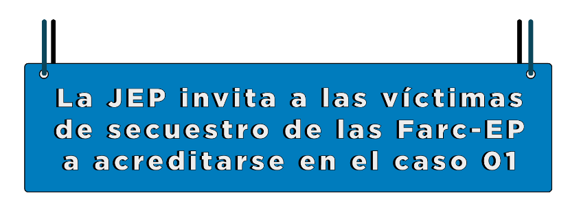 Llamado participación víctimas - JEP