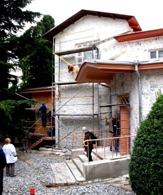 Chekhov&#39;s house, scaffolding