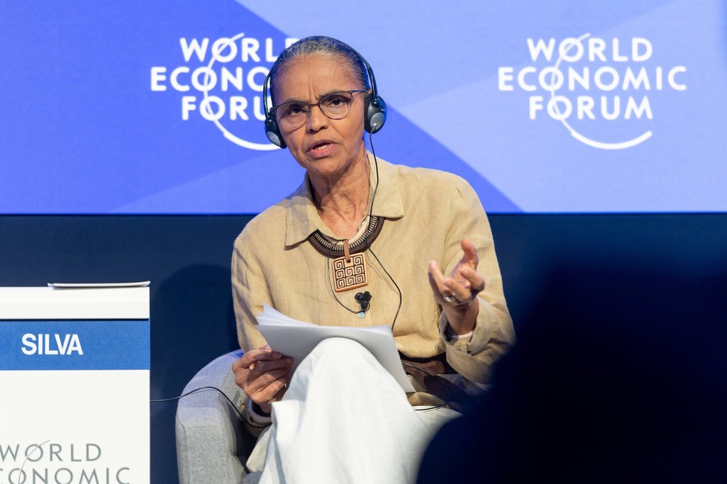 Marina Silva discursa no Fórum Econômico Mundial
