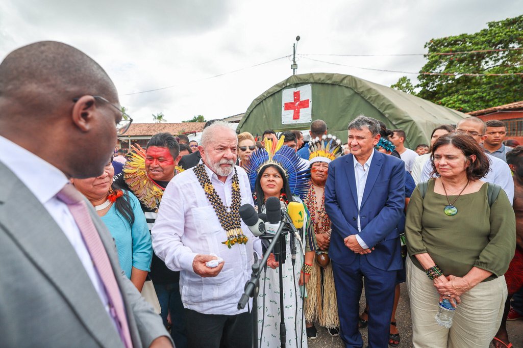 Lula visita Boa Vista, em Roraima, com ministros como Sonia Guajajara, dos Povos Indígenas