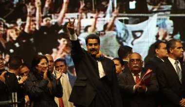 Newly elected President Maduro in 2013. 