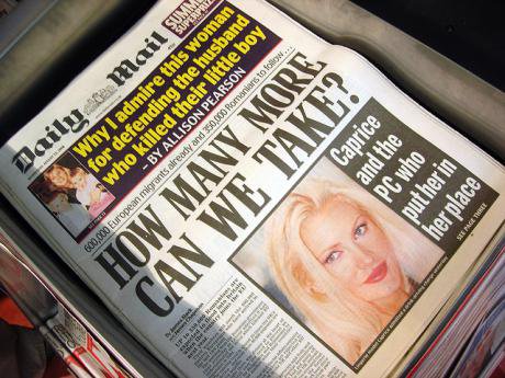 Daily Mail headline