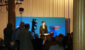 Frauke Petry, leader of Alternative for Germany, on 12 February 2016'. 