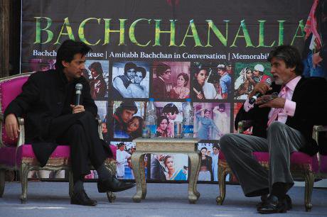 Amitabh Bachchan in conversation with Neville Tuli at the Jaipur Literature Festival 2009