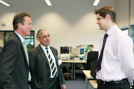 David Cameron meets the hardworking people of Alden Group. 