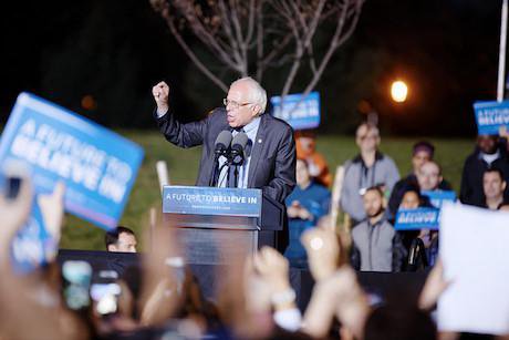 Bernie Sanders, New York 2016. Flickr/Michael Vadon. Some rights reserved.