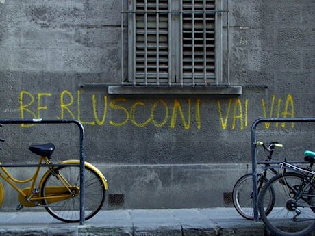 "Berlusconi go away". Flickr/Nela Lazarevic. Some rights reserved.