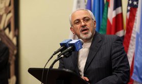 Iranian Foreign Minister Mohammad Javad Zarif in talks on Iran's nuclear program at the UN.