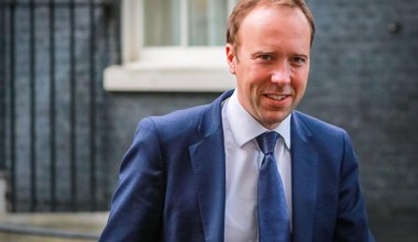 Matt Hancock, Secretary of State for Health and Social Care. Ministers leave a Political Cabinet Meeting at Downing Street this evening. Downing Street, Westminster, London, UK, 26th Sep 2019
