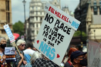 NHS protest Kill the Bill