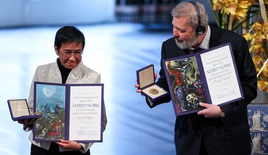 Maria Ressa and Dmitry Muratov Nobel Peace Prize