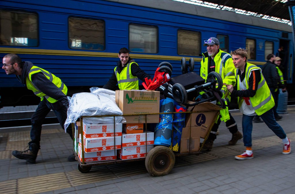 Lviv aid workers