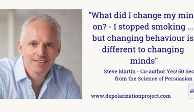 Picture of Steve Martin with quote saying 