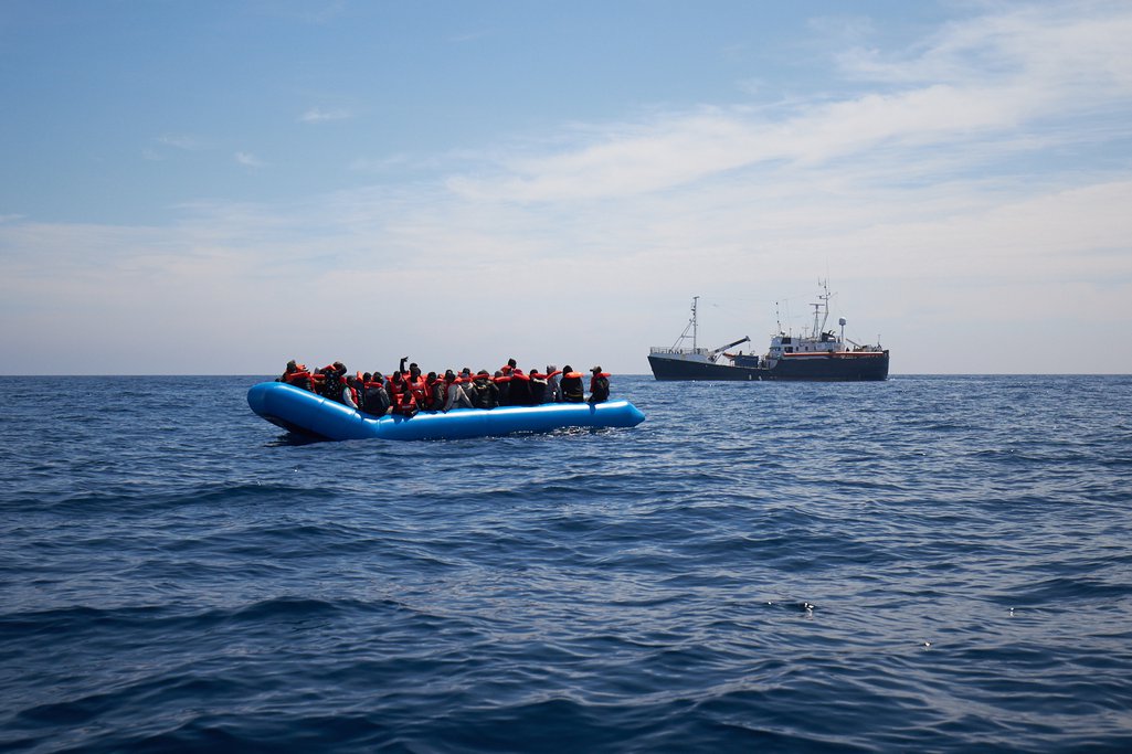 Fabian Heinz/sea-eye.org [64 people in distress, rescued by Sea-Eye’s Alan Kurdi 03/04/2019]