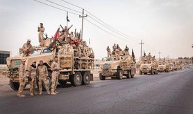 The Iraqi Army 16th Division on the way for the Mosul offensive in October 2016. Flickr/Quentin Bruno. Some rights reserved.