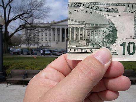$10 and the US treasury.