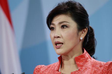 Prime Minister Yingluck Shinawatra at the Federal Chancellery in Berlin. Simone Kuhlmey/Demotix. All rights reserved.