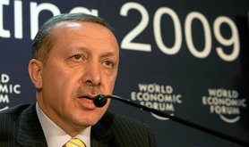President Erdogan at the 2009 World Economic Forum