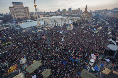 A overview on the protesters in the Maidan.