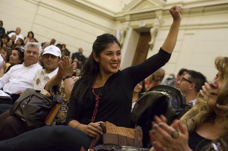 Chileans celebrate the 55th Anniversary of the Cuban Revolution