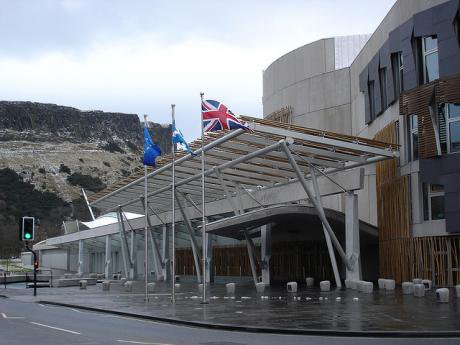 Scottish Parliament flags