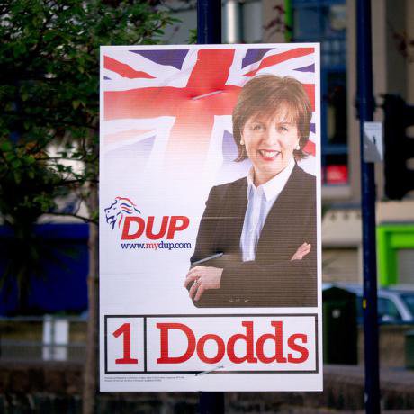 DUP Election poster © Copyright Rossographer and licensed for reuse under this Creative Commons Licence.